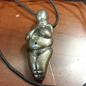 Woman Nude Figure Necklace ART Fetish